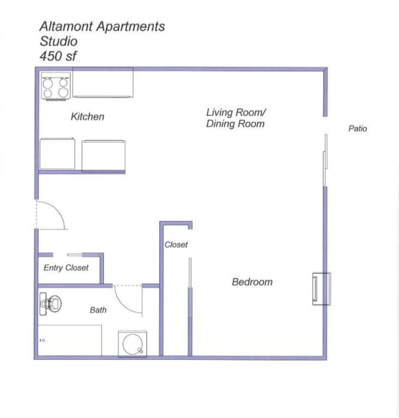Studio & 1Bedroom 55+ Apartments in Rohnert Park Altamont Apartments